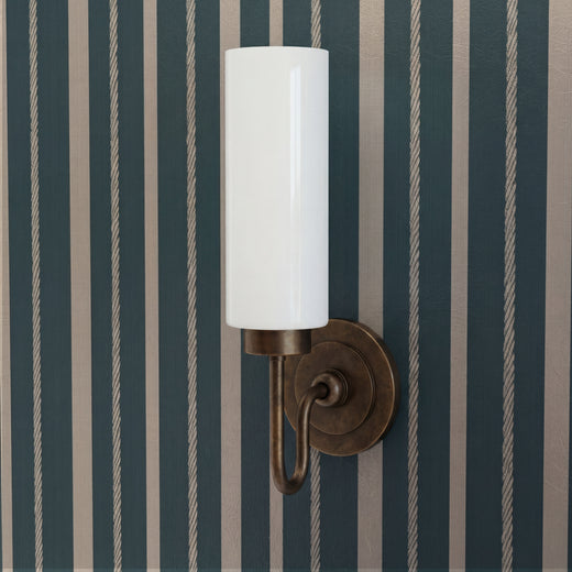 Alternate view of Nautical Stripes Teal Wallpaper | Provenance & Patina