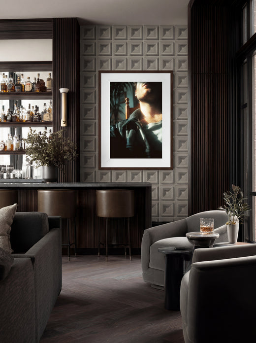 Alternate view of Louis Kahn Inspired Block Rhythm Tile Panel - Luxury Wallpaper | Provenance & Patina