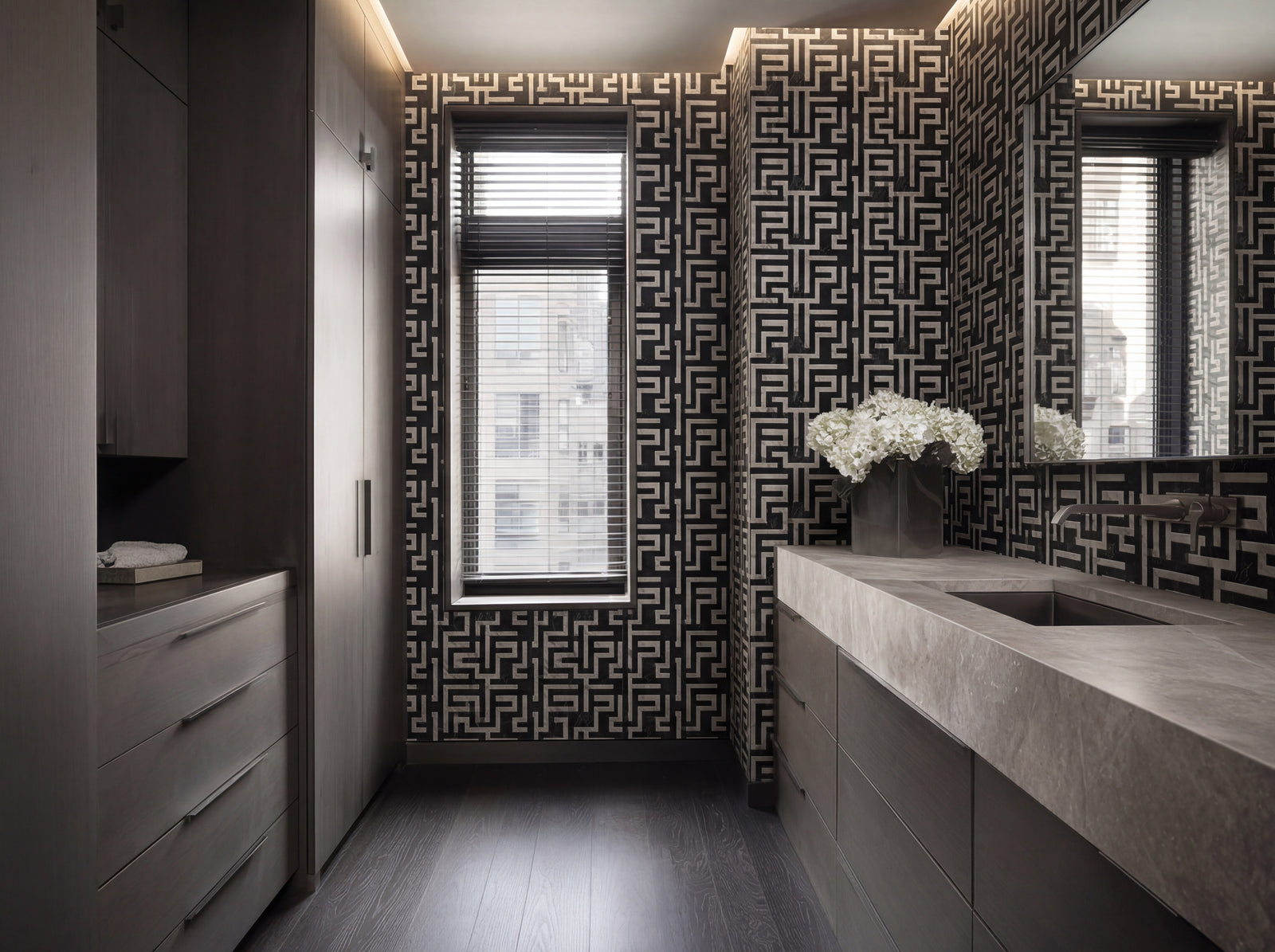 Alternate view of Greek Key Wallpaper | Provenance & Patina