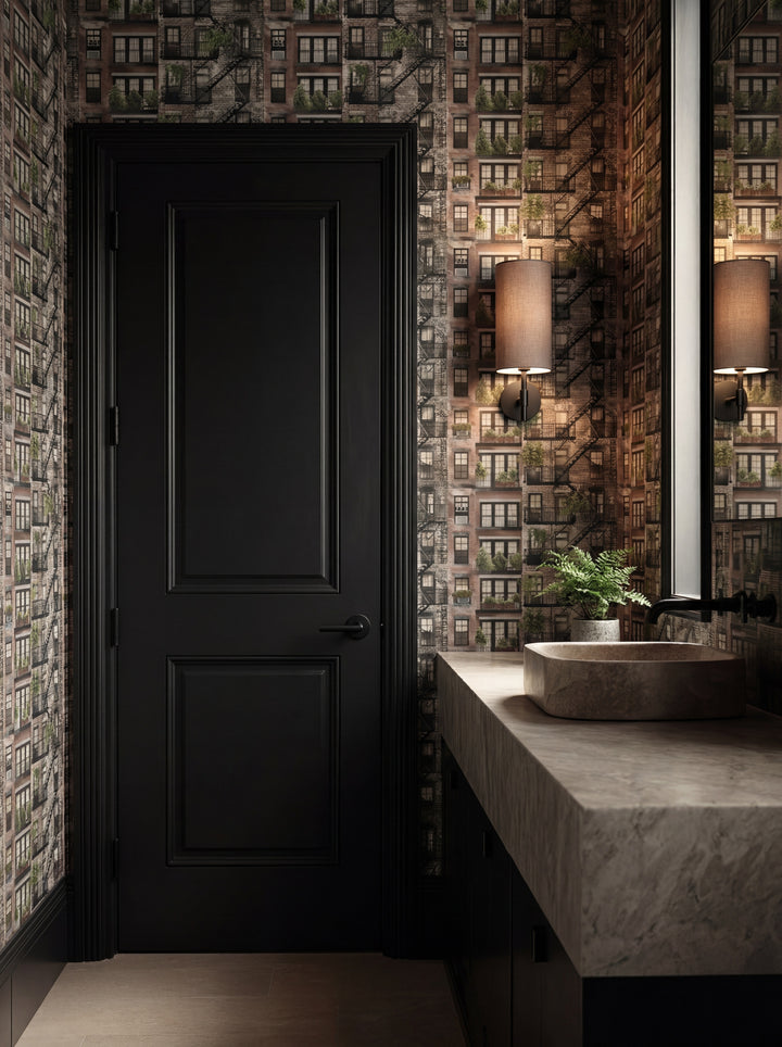 Planted Fire Escapes Wallpaper