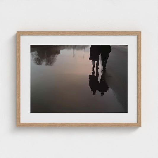 Urban Reflections Walkers in Soft Grey Pavement