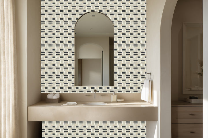 Close up detail of Metropolitan Wallpaper | Provenance & Patina