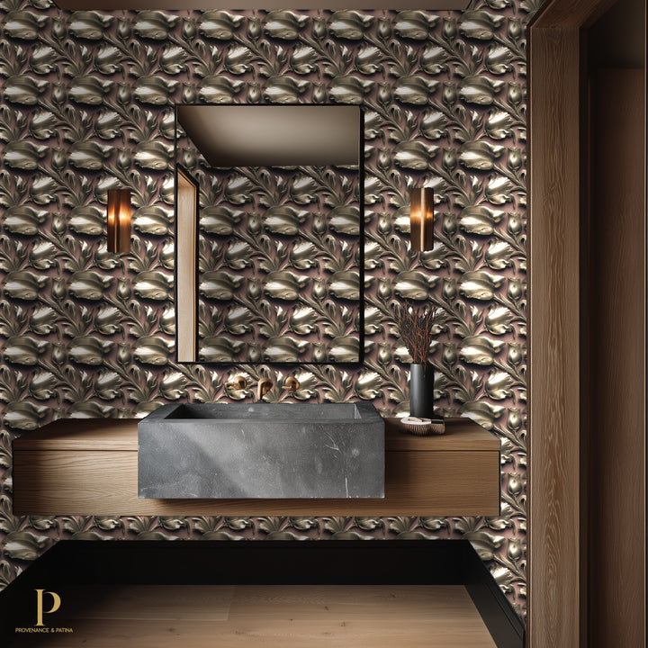 Silver Tulips Mauve Ground — Mockup 04