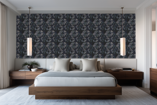 Alternate view of Abstract Peonies Wallpaper | Provenance & Patina