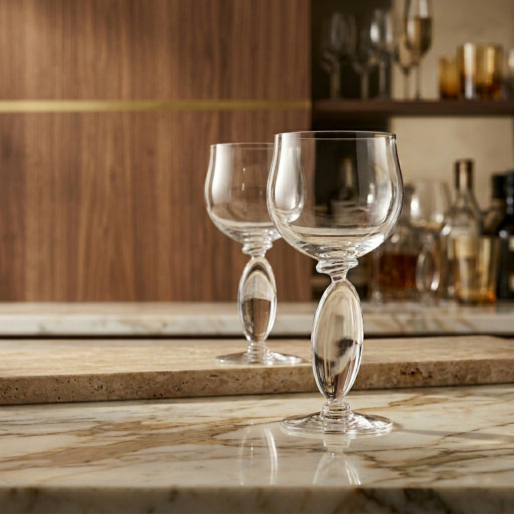 OMNIA Dripping Drops Set of 2 Glasses No.3 Gemini marble editorial product cover