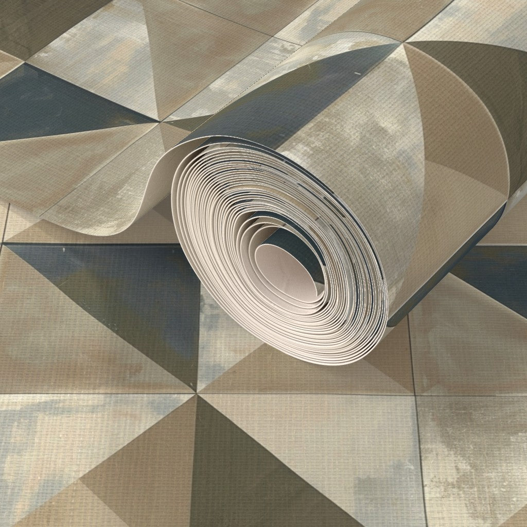 PP wallpaper type roll | albers-inspired-offset-patina-panel-wallpaper | Patina | Grass Cloth