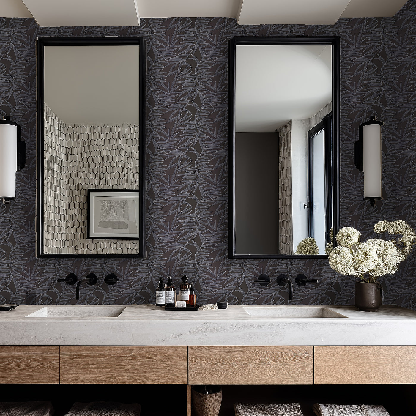 Alternate view of Bamboo Wallpaper — Mineral | Provenance & Patina