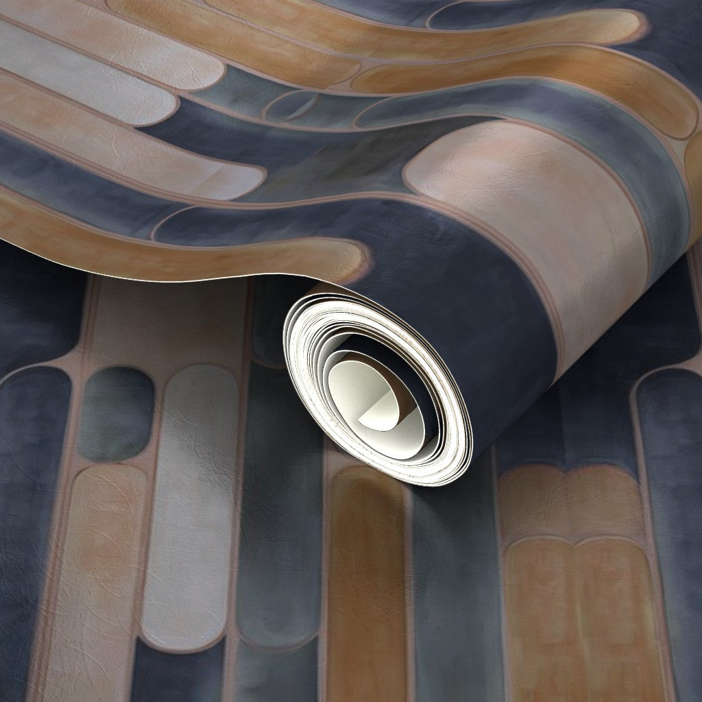 PP wallpaper type roll | tempo-wallpaper | Navy | Metallic