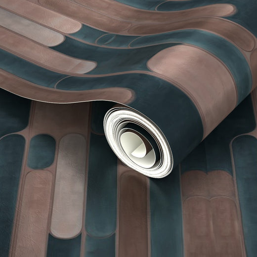 PP wallpaper type roll | tempo-wallpaper | Teal | Metallic