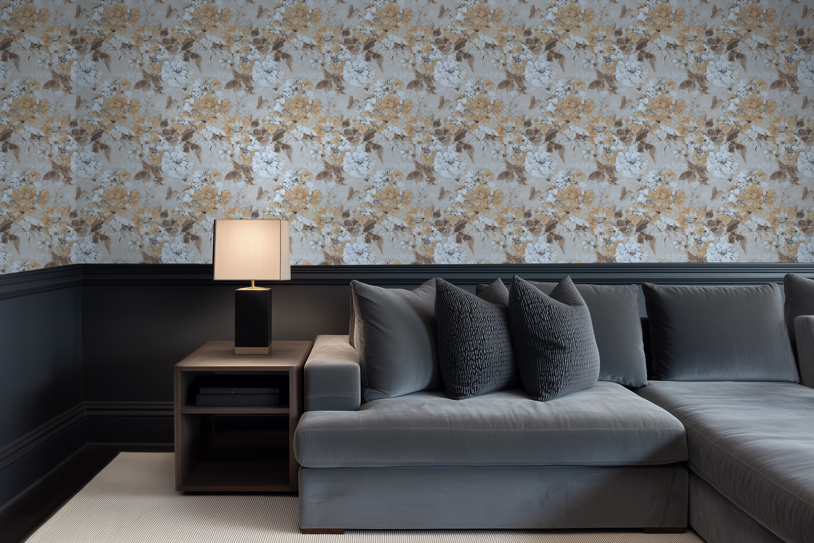 Alternate view of Watercolor Flora Wallpaper | Provenance & Patina