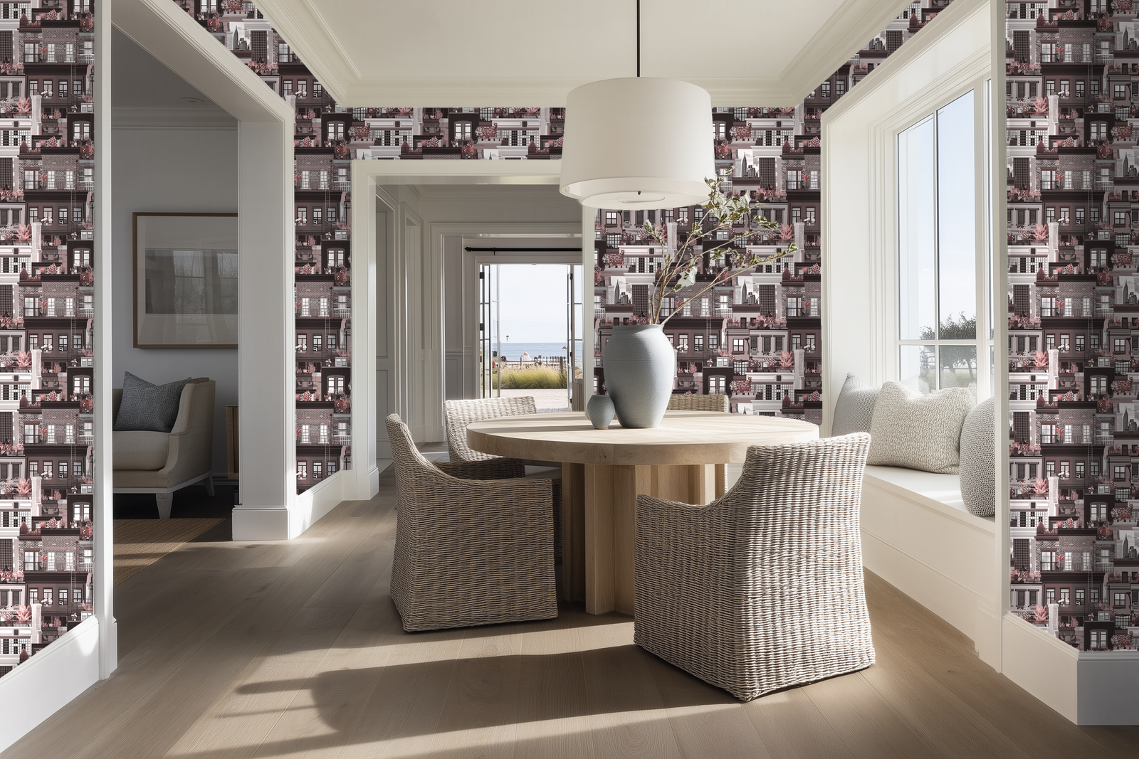 Alternate view of West Village Rooftops Wallpaper | Provenance & Patina