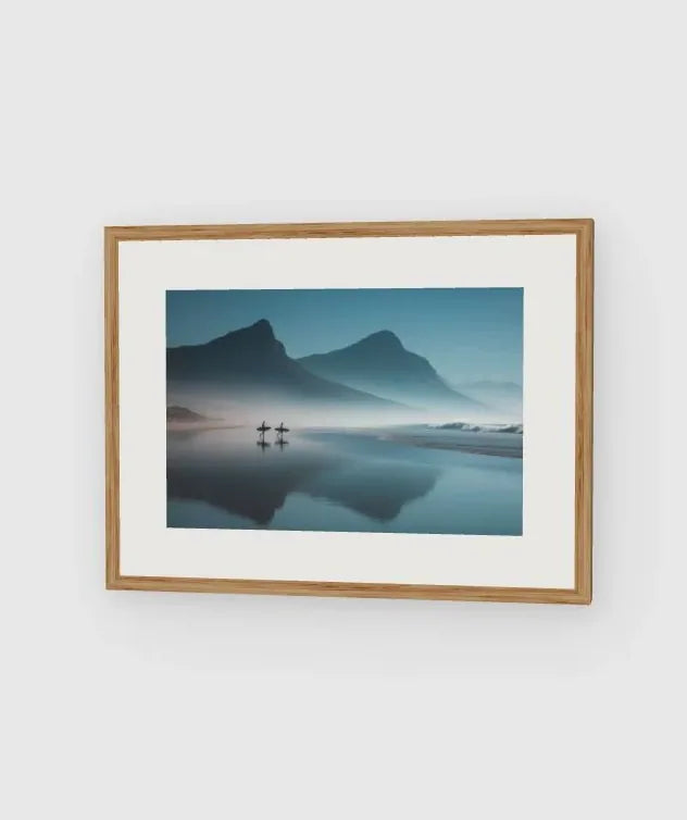 Cape Town Sunrise Surf framed artwork preview