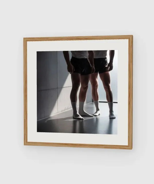 White Socks framed artwork preview