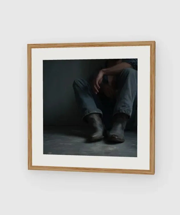 Cowboy Blues framed artwork preview