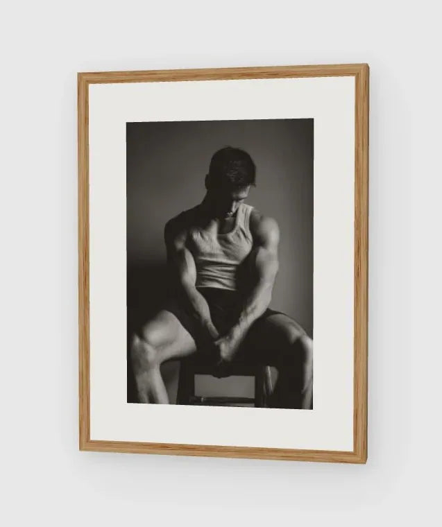 Seated in Quiet Reflection - No. 2 framed artwork preview