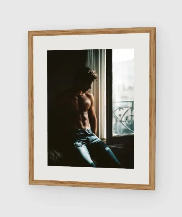 Seated in Quiet Reflection - No. 3 framed artwork preview