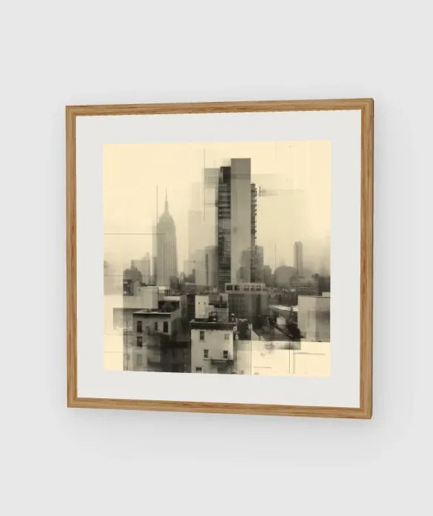 Empire State Overlay framed artwork preview
