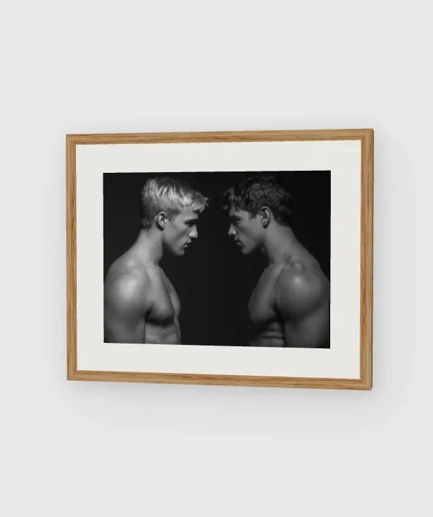 Face Off framed artwork preview