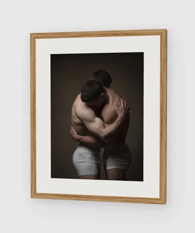 Held framed artwork preview