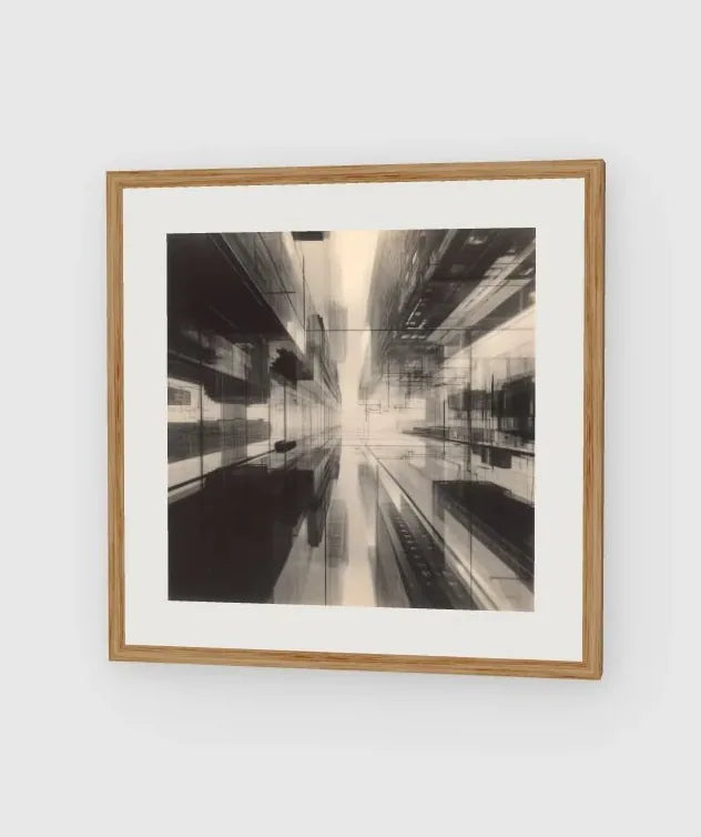 Midtown Grid framed artwork preview