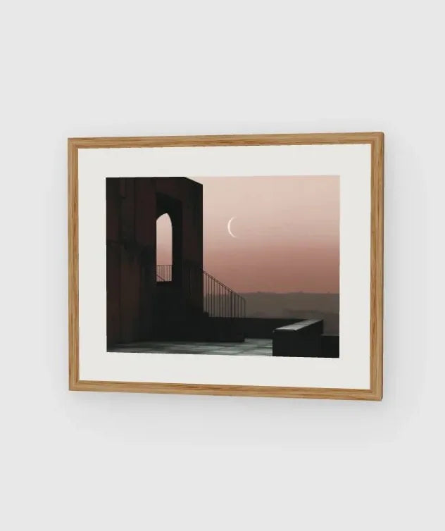 Crescent Moon framed artwork preview