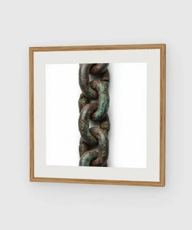 Patina Chain Long framed artwork preview