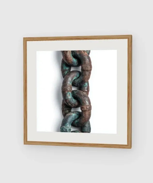 Patina Chain Medium framed artwork preview
