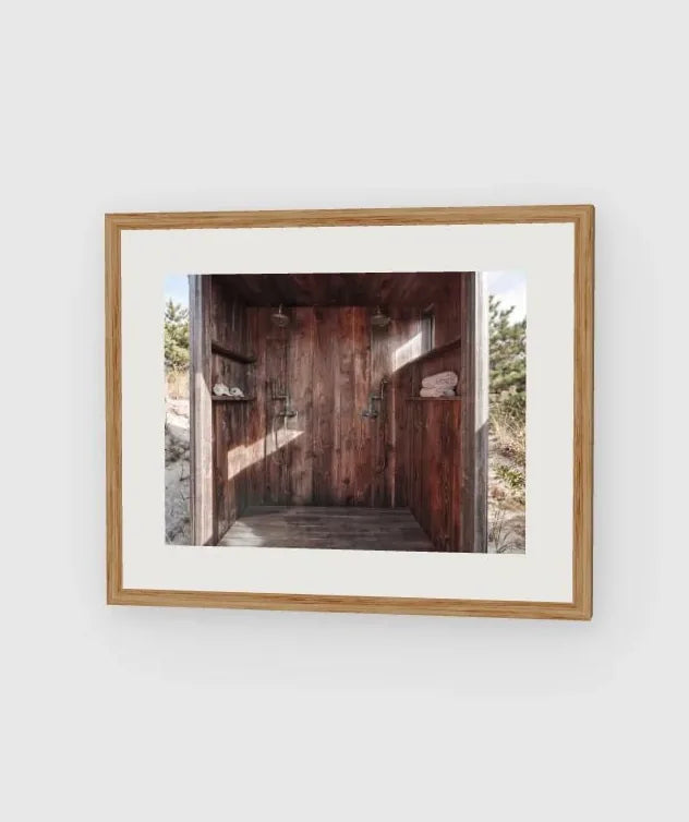 Pines Outdoor Shower2 framed artwork preview