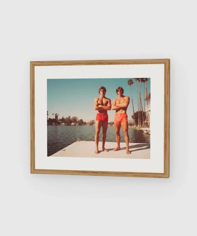 Lakeside Retro framed artwork preview