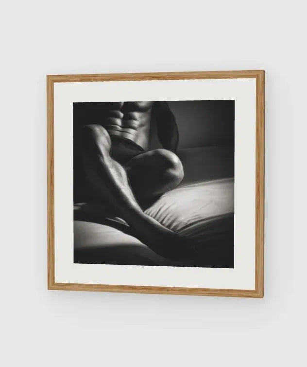 Body Lean framed artwork preview