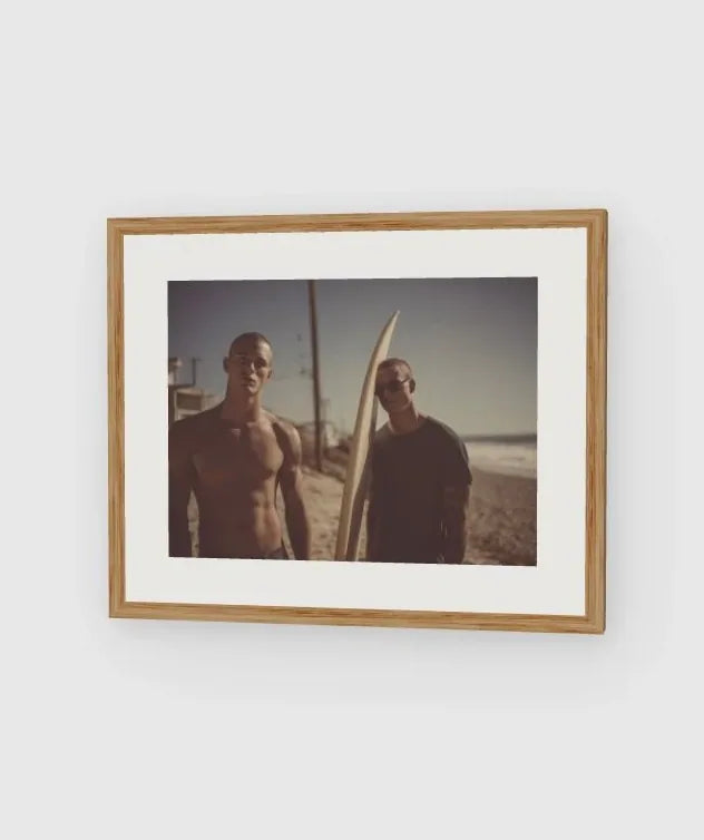 Surf Boys and Board framed artwork preview