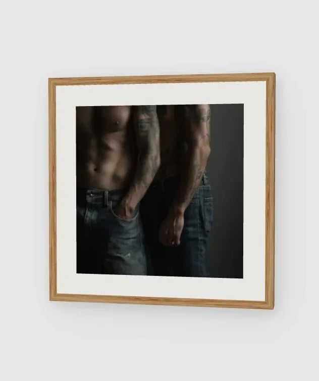Denim & Ink framed artwork preview